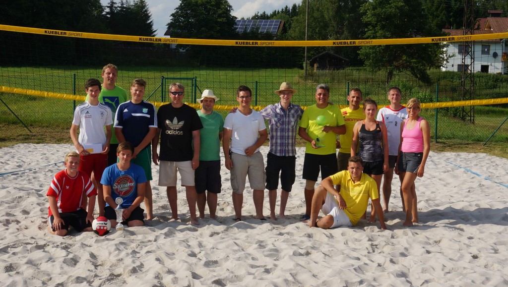 Siegerfoto Beachvolleyballmeisterschaft Bischofsmais